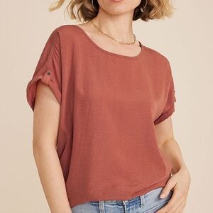 SALE!! Zipper Back Rust Top